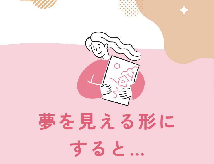 夢を見える形にすると…